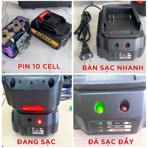 Máy Siết Bulong DWAT 118V tặng đầu chuyển đổi khoan vít đa năng, máy khỏe pin bền.