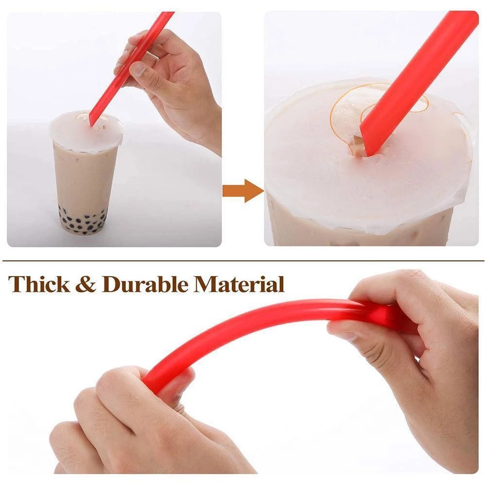 Set 100 Ống Hút Dùng Một Lần Nhiều Màu Sắc 1.1cm