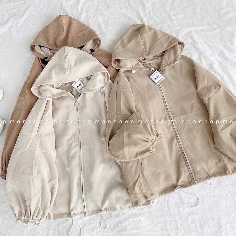 Áo khoác tăm da lộn tay bồng | BigBuy360 - bigbuy360.vn