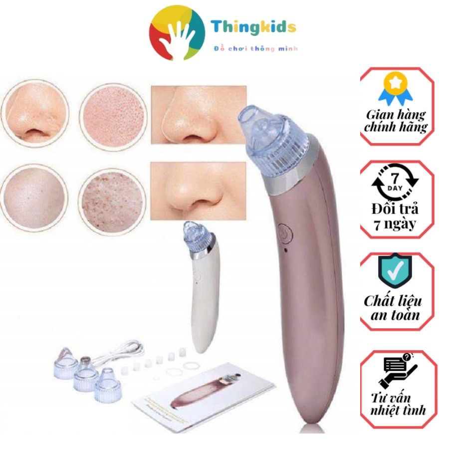 Máy hút mụn đầu đen cầm tay 4 đầu cao cấp - Thingkids