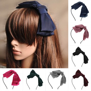 Băng đô cài tóc hình nơ bản to phong cách Hàn Quốc