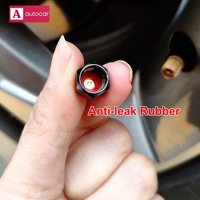 Set 4 Nắp Van Bánh Xe Hơi Bằng Hợp Kim Nhôm Chống Trộm