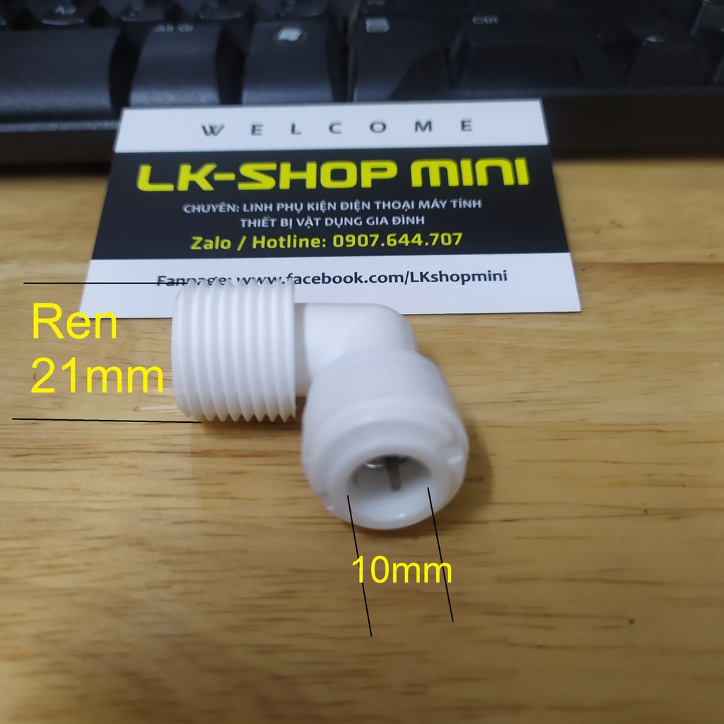 Nối ren 21mm ra ống phi 10mm