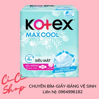 Băng vệ sinh kotex max cool dịu mát smc