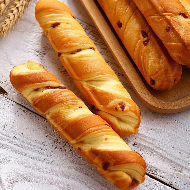 (Date: 06 tháng) [ BÁNH MỀM, TAN TRONG MIỆNG ] 01 cái x 120gr Bánh Mì Que Bơ Cherry Đài Loan