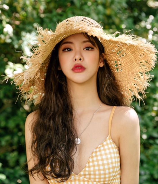 Order 12ngay (Hình thật) - Bikini 1 mảnh caro retro | BigBuy360 - bigbuy360.vn