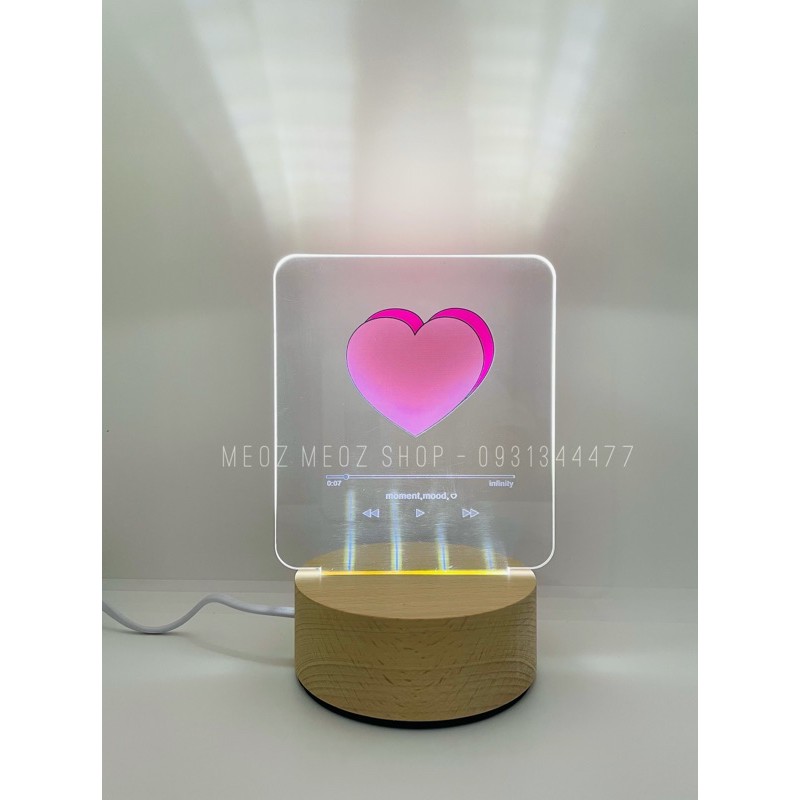 Đèn Ngủ Led 3D siêu dễ thương ( hình thật )