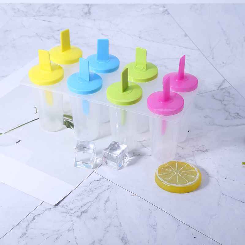 Khuôn Làm Kem Que Gồm 8 Ô Tiện Dụng