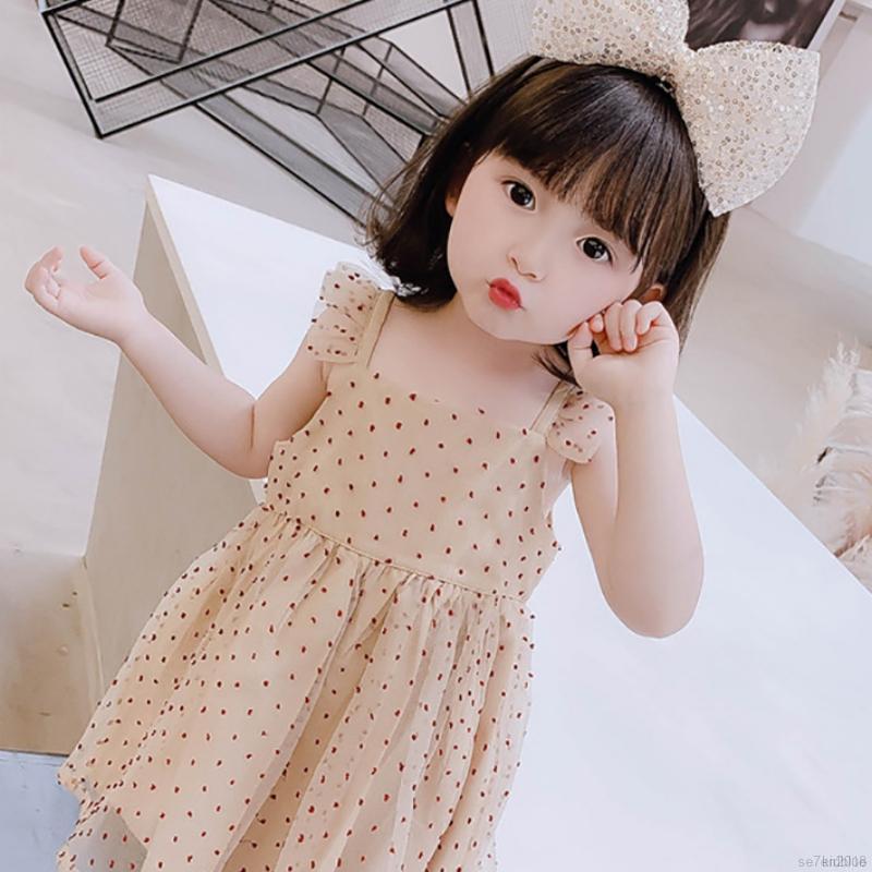 Đầm Xoè Công Chúa Phong Cách Hàn Quốc Cho Bé Gái