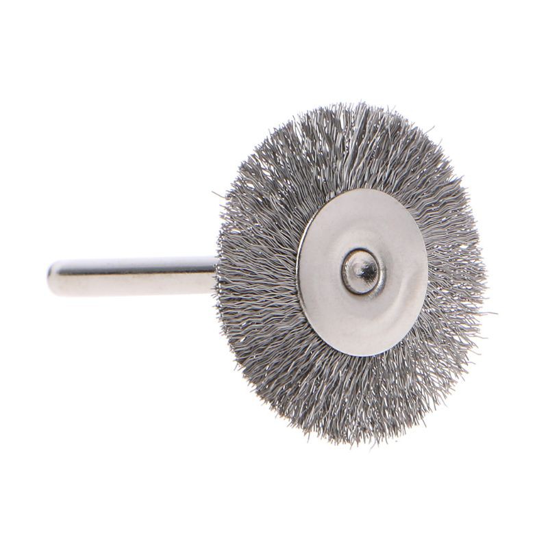 INN 10pcs 22mm Platinum Blade Stainless Steel Wire Wheel Brush Dremel Rotary Tool for Mini Drill Dremel Polishing Dremel Accessories