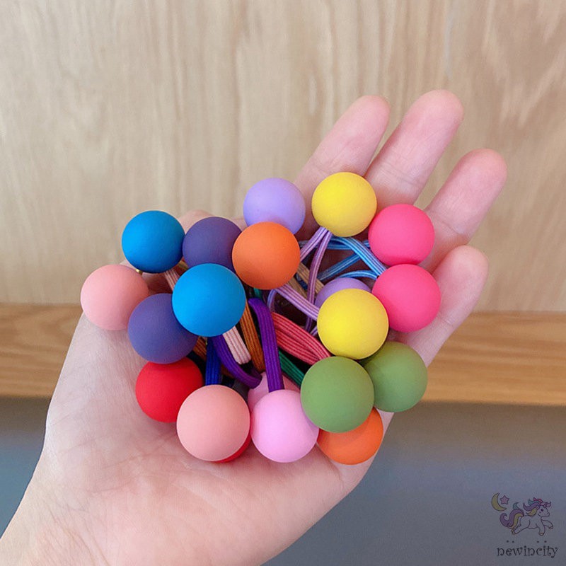 10pcs/set Korean Kids Girls Cartoon Hair Rope Hair Accessories