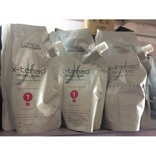 Cặp Thuốc duỗi, uốn tóc LOREAL X-Tenso Moisturist 400ml x 2 - Cặp Thuốc duỗi uốn tóc LOREAL