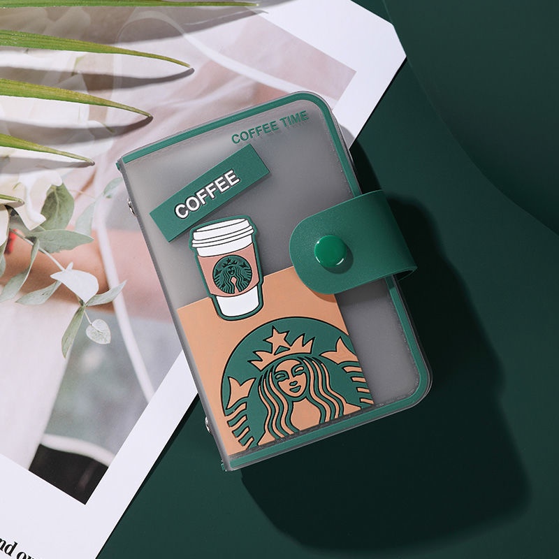 Ví Đựng Thẻ In Hình Starbucks Thời Trang Cao Cấp