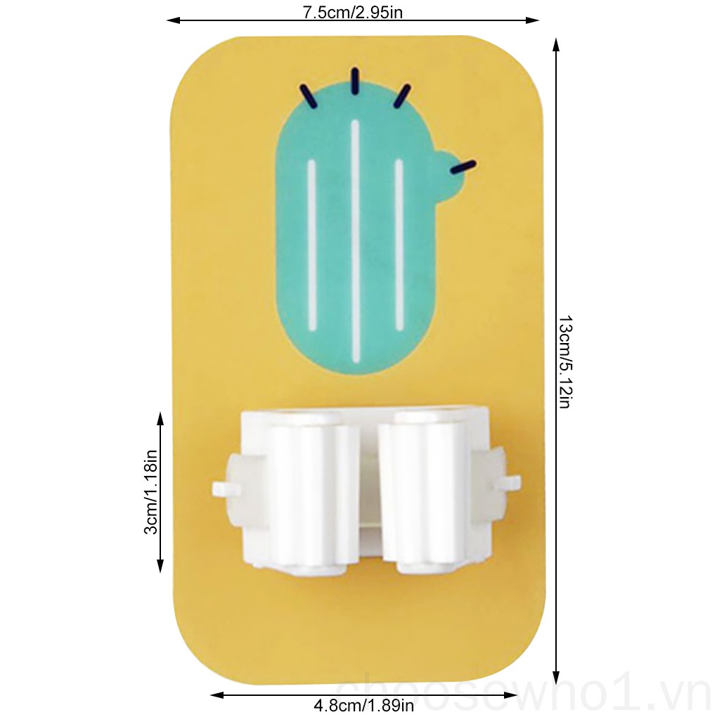 Móc treo cây lau nhà gắn tường họa tiết hoạt hình