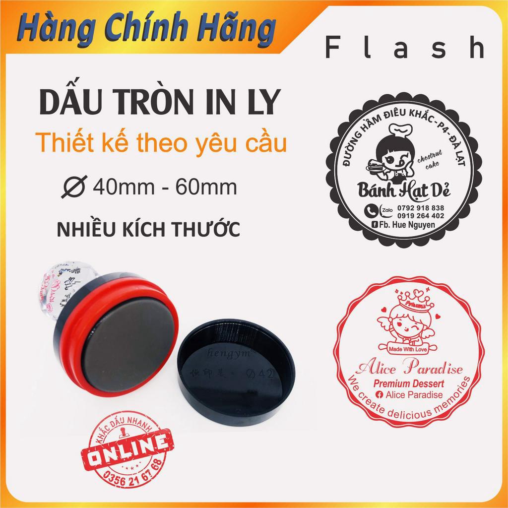 Khắc con Dấu logo, thương hiệu , làm theo yêu cầu in ly , in túi nilon