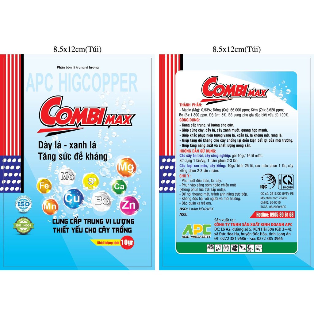 Phân Bón Lá Trung Vi Lượng COMBI MAX Cung Cấp Trung Vi Lượng Thiết Yếu Cho Cây Trồng