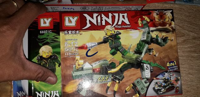 Lắp ráp 1 hộp legoNinja Master 68071 có nhiều chi tiết