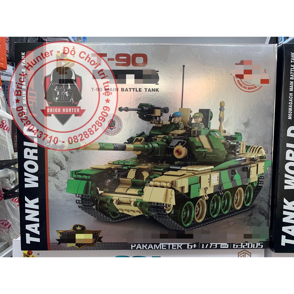 Army Panlos 632005 Bộ lắp ráp mô hình xe Tank T 90 cua mắt đỏ chủ lực của Nga 1773 chi tiết