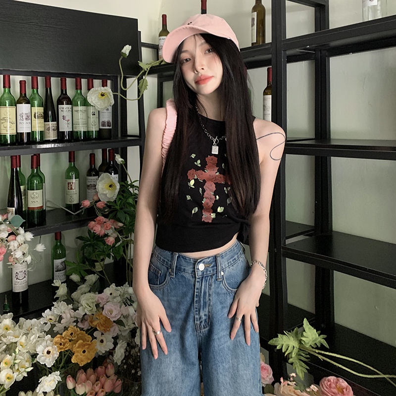 Áo Thun Tay Ngắn Dáng Rộng In Họa Tiết Phong Cách Retro Thời Trang Mùa Hè Cho Nữ