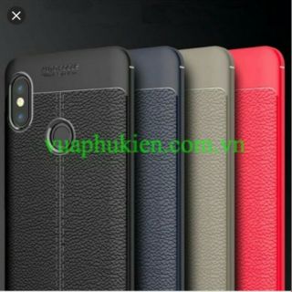 Ốp lưng dẻo vân da auto focus cho xiaomi mi 6x/mi a2