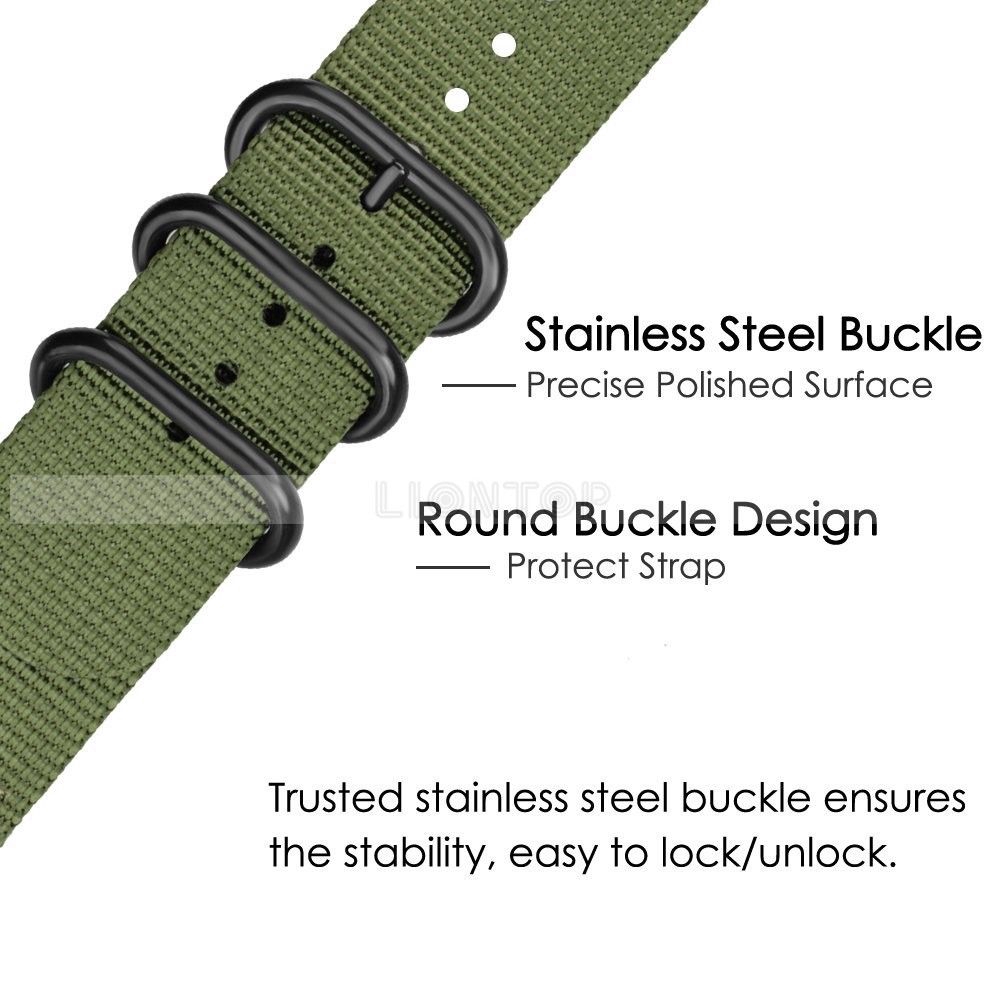 Quick Release Nylon Loop Watch Band Strap for Garmin Fenix 5 5X 5S Plus Instinct