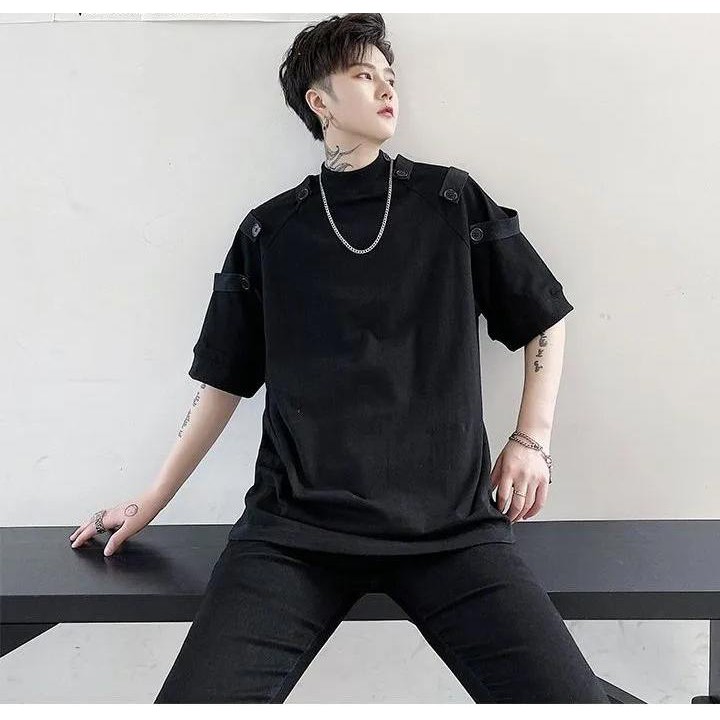 Áo thun Stee nút vai SOSO CVC - Giá sỉ Unisex