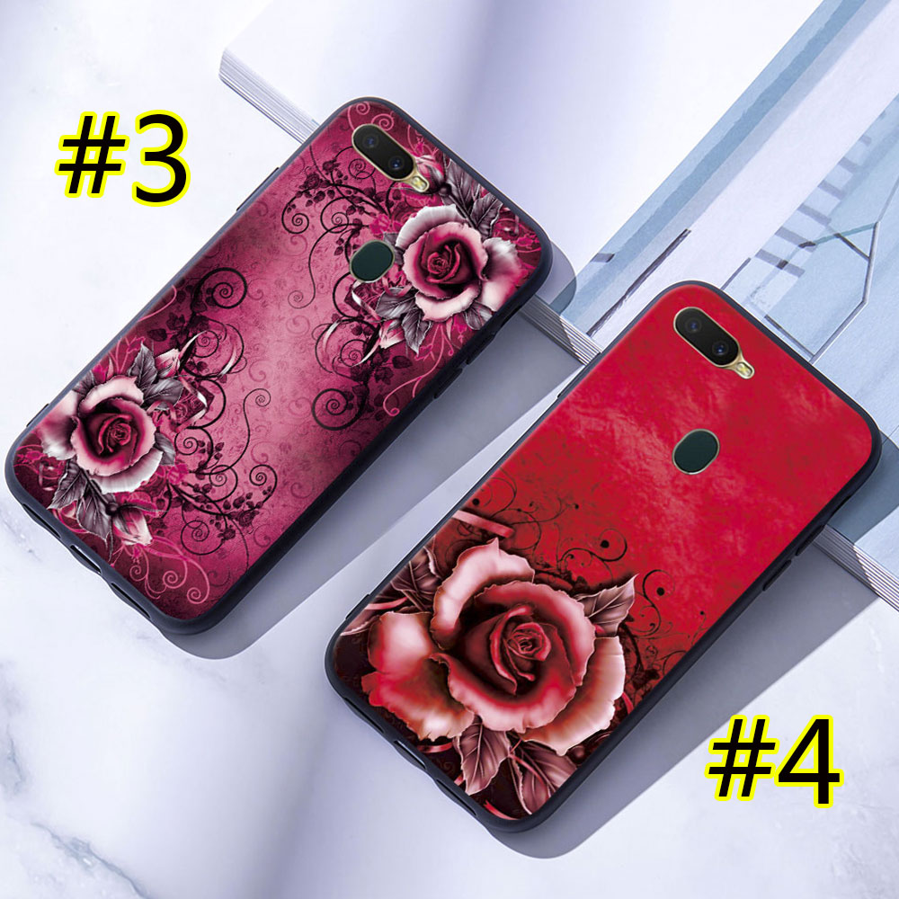 Ốp Lưng Mềm In Hình Hoa Hồng Cho Oppo A3 A3S A5 A5S A7 A12 A12E A9 2020 A15 A16 A11K