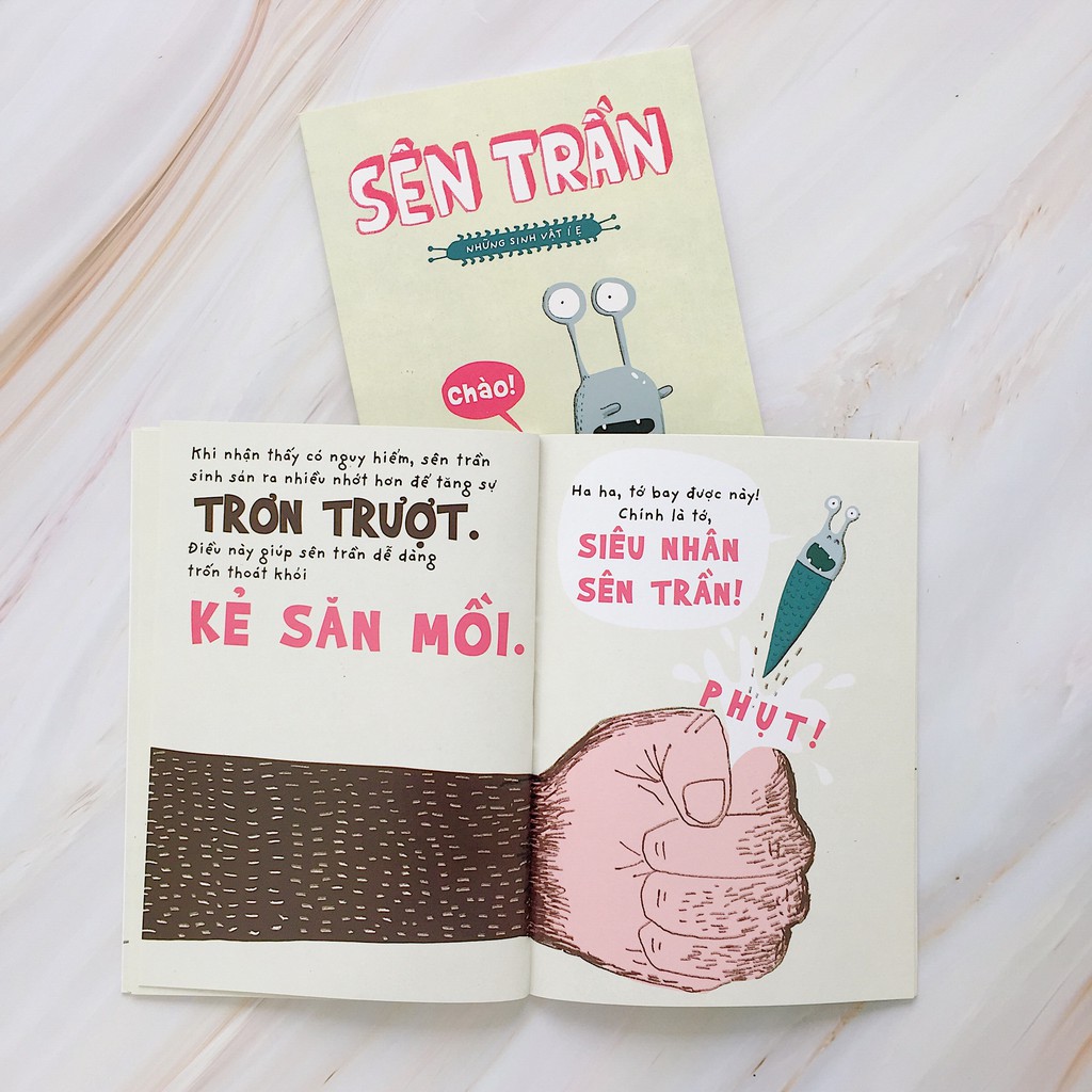 Sách - Những sinh vật í ẹ - Sên trần - Nhận biết con vật cho bé - Khoa học vui nhộn - Crabit Kidbooks