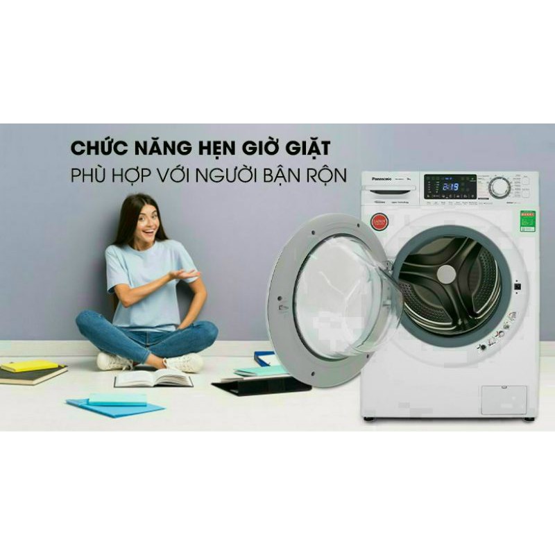 Máy giặc Panasonic inverter 9kg NA-V90FG1WVT