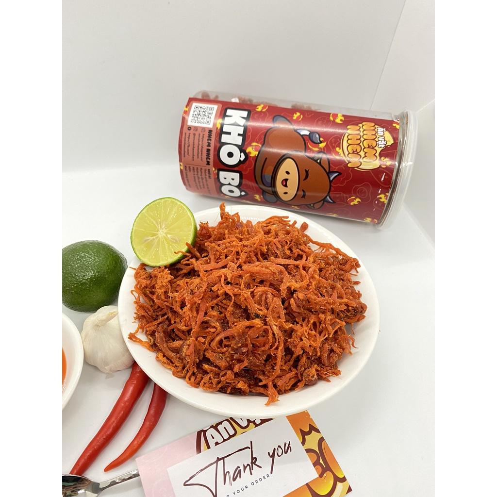 Khô bò sợi Nhem Nhem 300g Đồ ăn vặt Hà Nội vừa rẻ vừa ngon | BigBuy360 - bigbuy360.vn