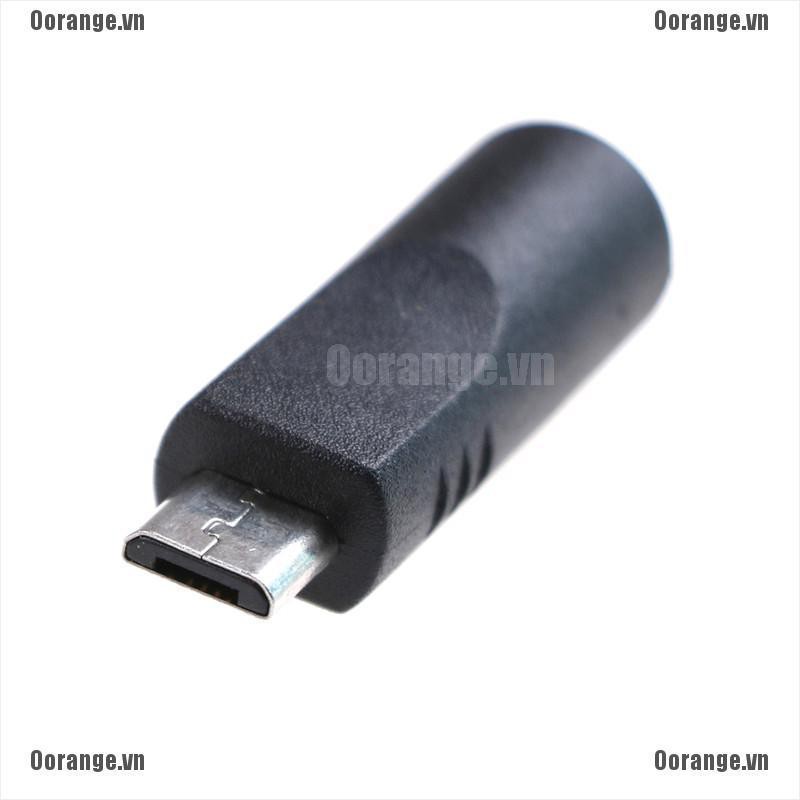 MT 2pcs 3.5mm x 1.1mm Female To Micro USB 5 Pin Male DC Converter Charger Adapter BH