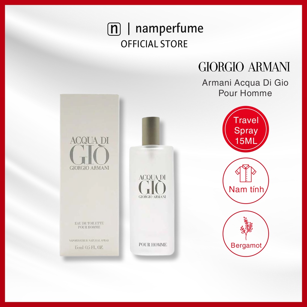Nước hoa nam Giorgio Armani Acqua Di Gio Pour Homme Travel Spray