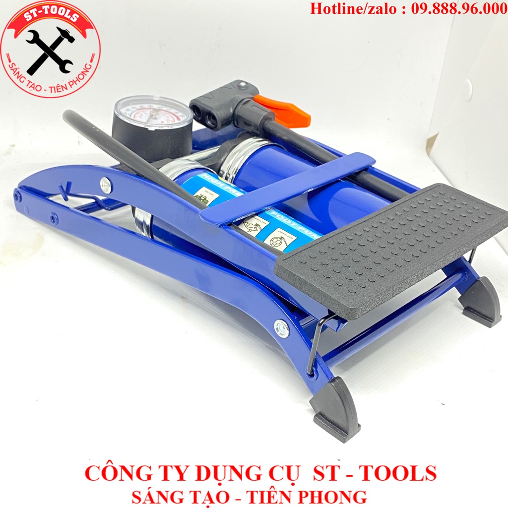 Bơm đạp chân L0002  Cmart 2 ống đa năng , bơm xe máy,xe đạp,xe hơi nhập khẩu