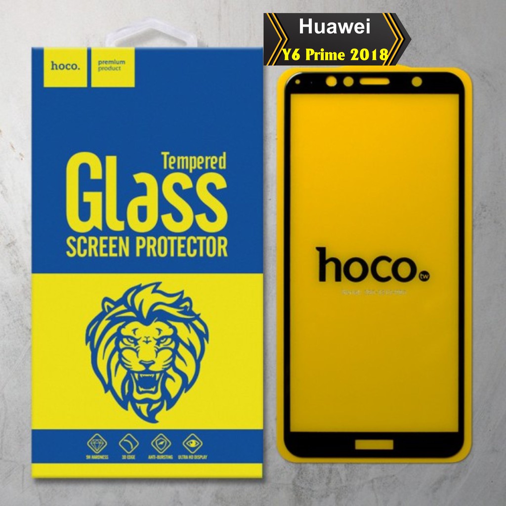 Kính cường lực cho Huawei Y6 PRIME 2018 hiệu Hoco