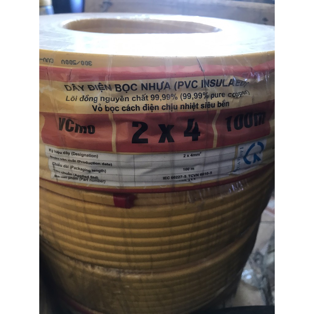 Dây điện 2x4 LiOA