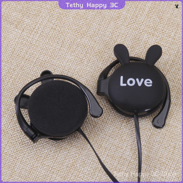 Mới Tai Nghe Thể Thao Hình Thỏ 3.5mm Có Móc Tai Cho Điện Thoại Xiaomi / Mp3