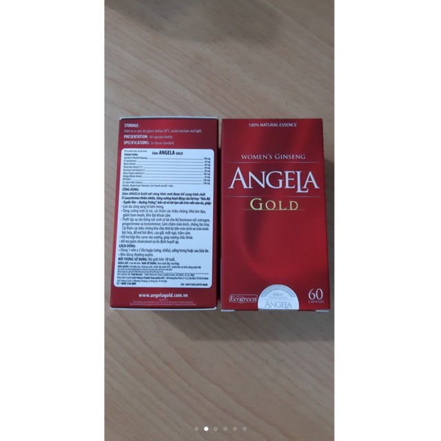 [Hộp 60 viên] Angela Gold - Hỗ trợ tăng cường sinh lý nữ, cải thiện làn da tươi trẻ từ thảo dược