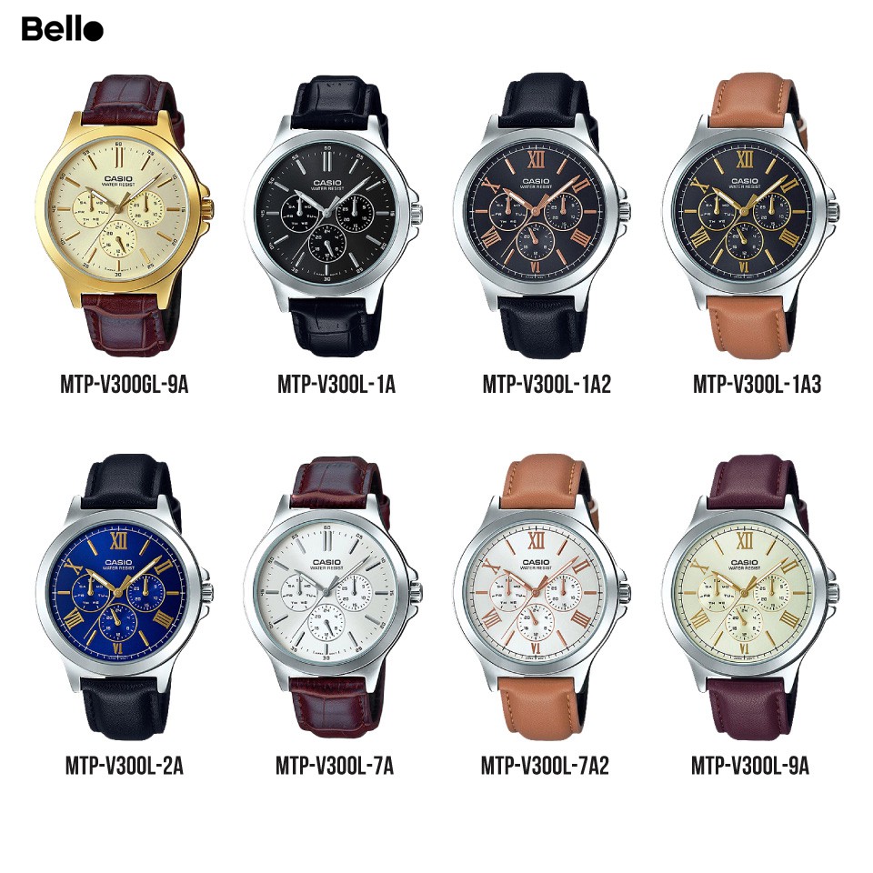 Đồng hồ Casio Nam MTP-V300 chính hãng giá rẻ - Bảo hành 1 năm - Pin trọn đời