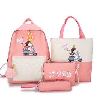 [COMBO 4 MÓN] Balo đi học XPS - 5 màu