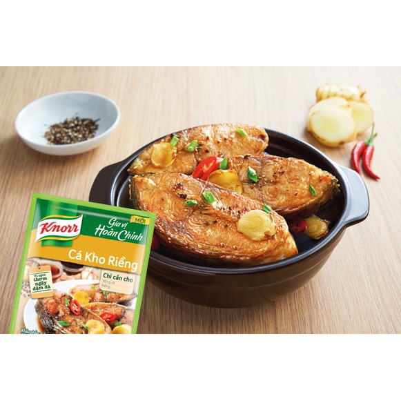 Gia vị kho thịt Knorr (Thịt kho, cá kho, canh chua) (đủ 3 vị best seller)