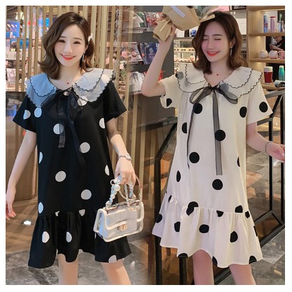 Váy đầm voan chấm bi bigsize