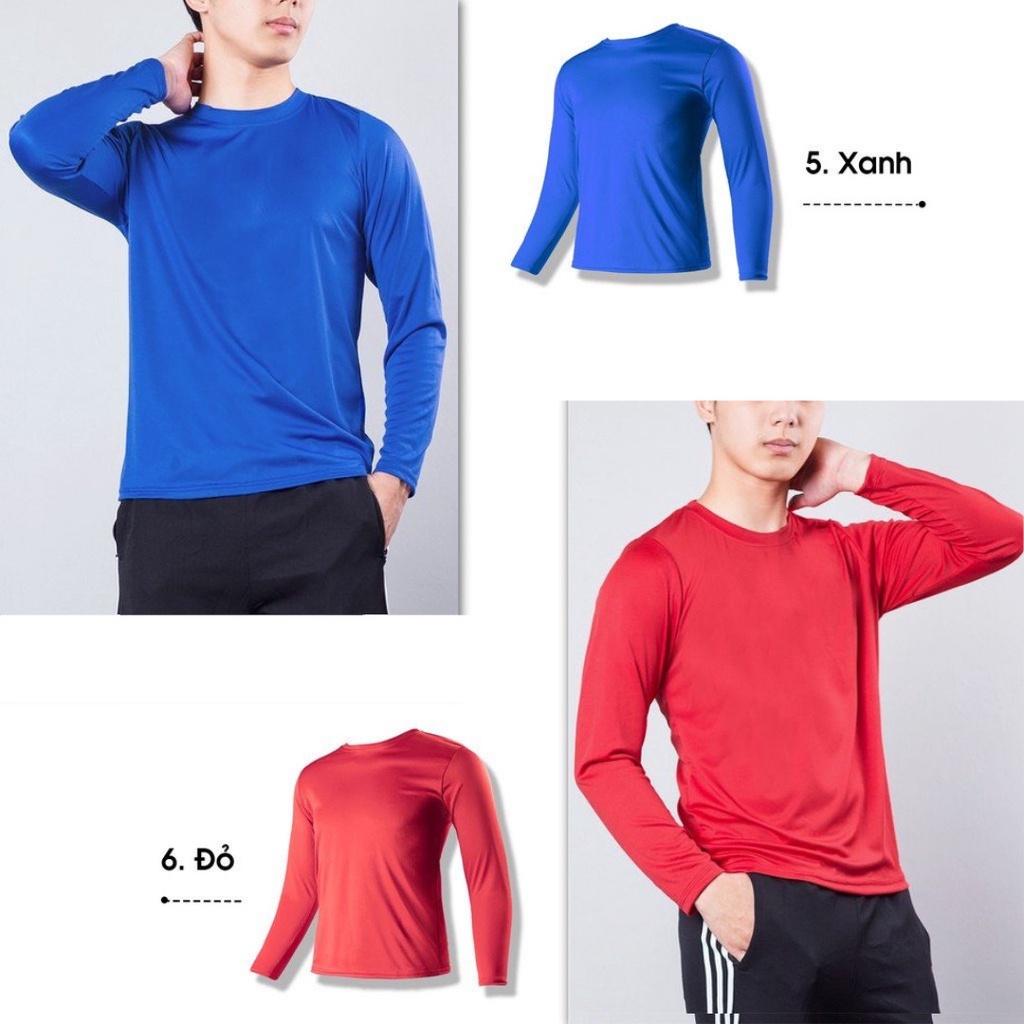 Áo thun nam tay dài D&Q Men Store Giữ nhiệt thể thao nam co giãn, giữ ấm, màu sắc trẻ trung và năng động | BigBuy360 - bigbuy360.vn