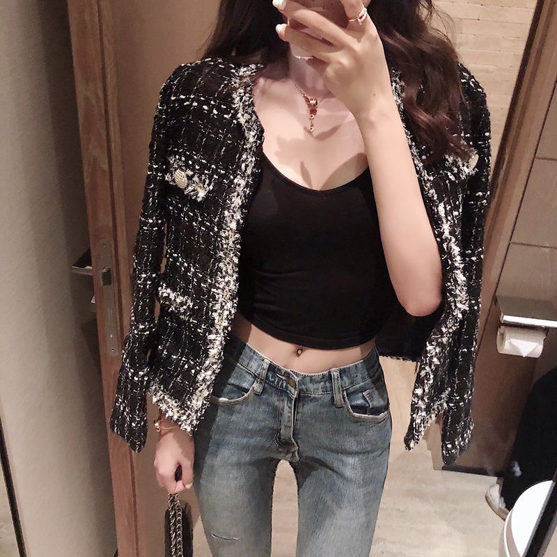 [Hàng Order] [Có video hàng thật] Áo khoác dạ nữ tweed áo khoác