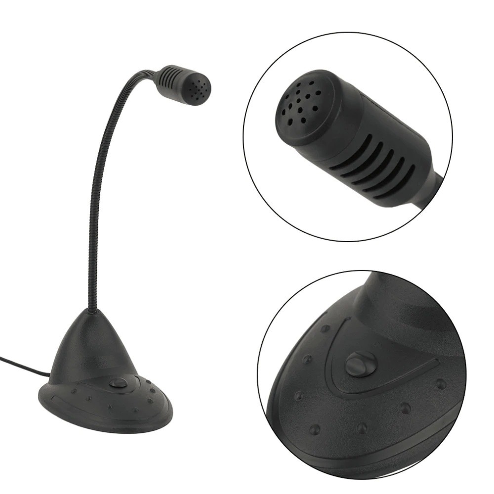 Microphone cho máy tính T21 Jack 3.5 tự nhận.Micro để bàn cho máy tính