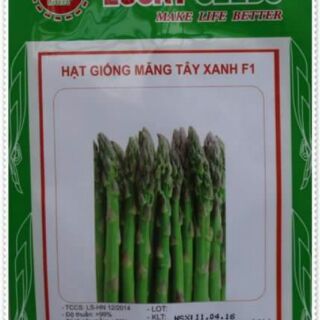 Hạt giống măng tây tím và xanh