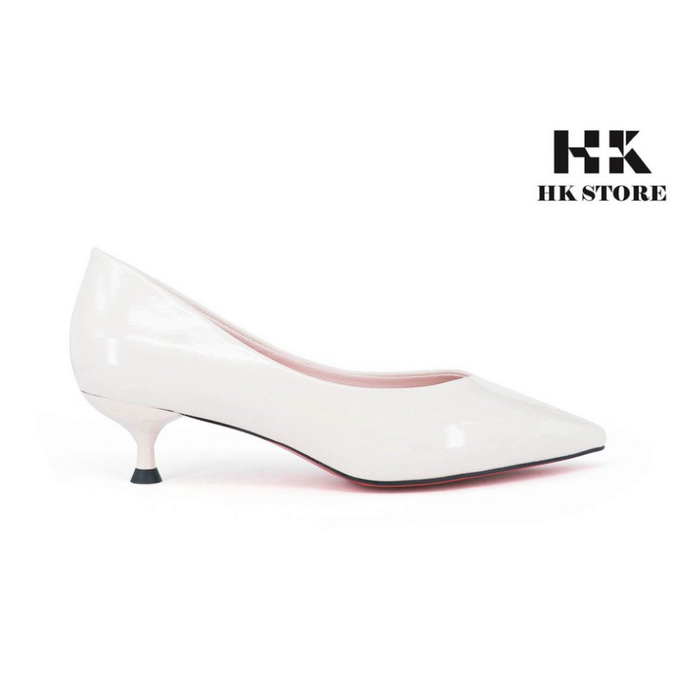 Giày công sở nữ ❤️ HK.STORE ❤️ da bò cao cấp gót nhọn 3 phân cực xinh, da bóng sạch sẽ và cực dễ mix đồ thời trang.