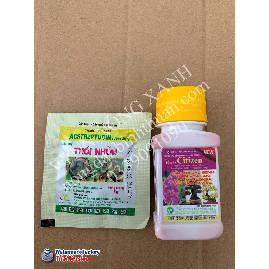 Combo trị thối nhũn và đóm lá hoa lan