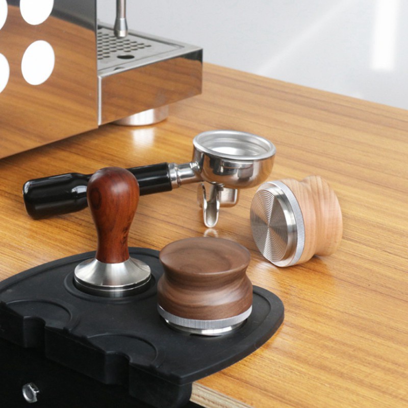 53MM Coffee Distributor Leveler Tool Kitchen Macaron Coffee Tamper Coffee Bean Press Tool Coffee Powder Hammer, B3