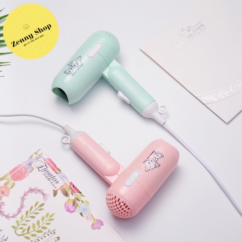 Máy sấy tóc mini du lịch gấp gọn giá rẻ hình cute tiện lợi zennyshop - Z11