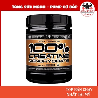 Scitec Nutrition Creatine Monohydrate Tăng Sức Mạnh Cơ Bắp 300g - Không Mùi Vị - Chính Hãng